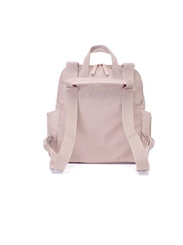 Robyn Blush Faux Leather Backpack Changing Bag Babymel