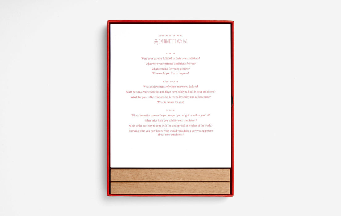 Conversation Menus £24.00