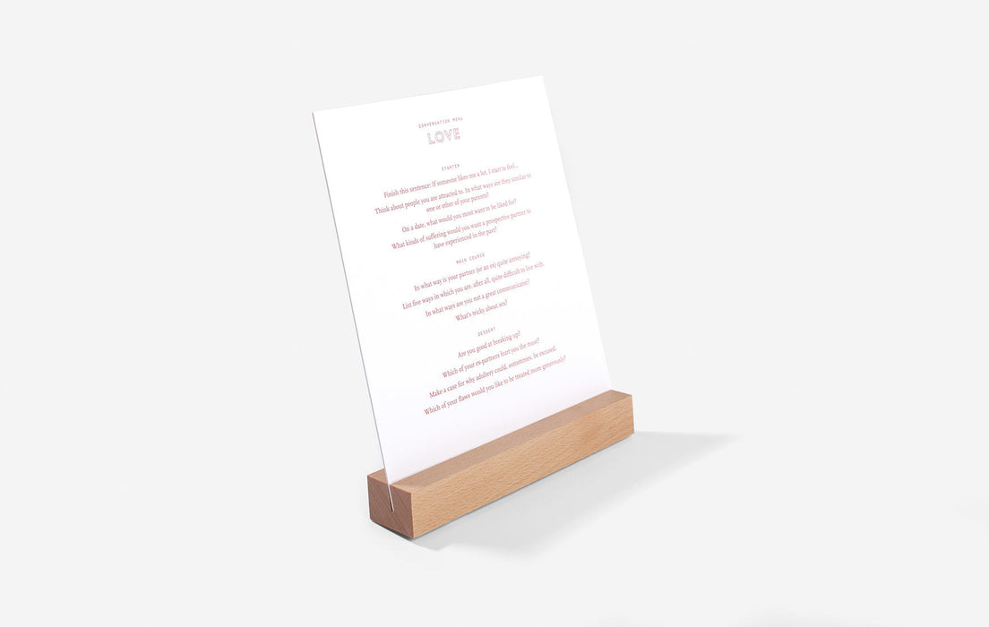 Conversation Menus £24.00