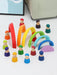 Peg Coloured 12 Wooden Dolls - Daily Mind